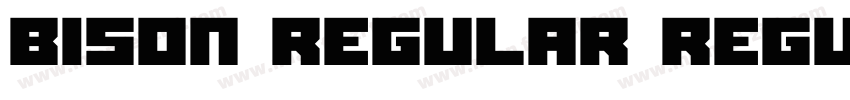 Bison Regular Regula字体转换